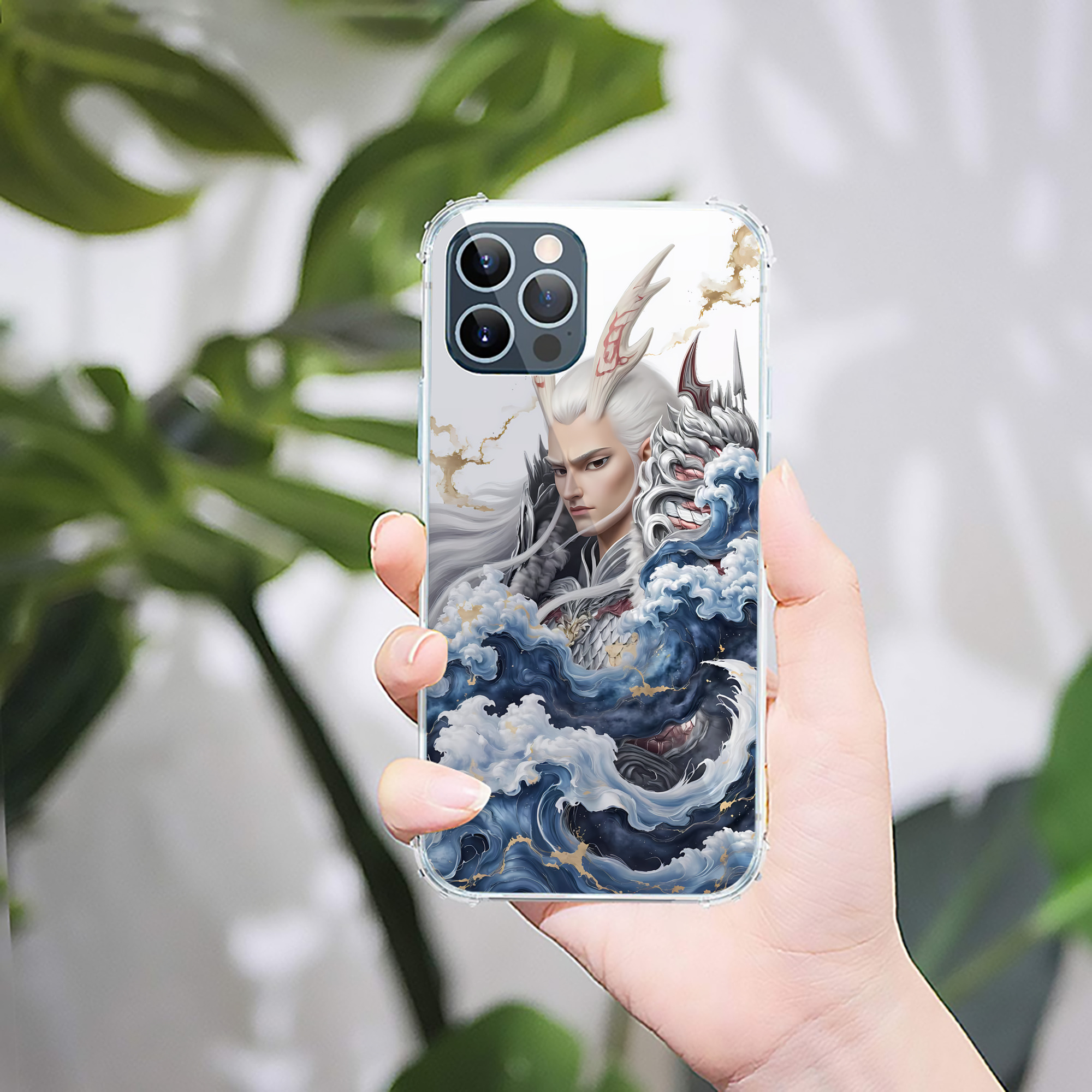 （画像用） Ne Zha 2 ナタ 魔童の大暴れ 【iPhone 12シリーズ対応】透明スマホケース（クリアソフトケース）